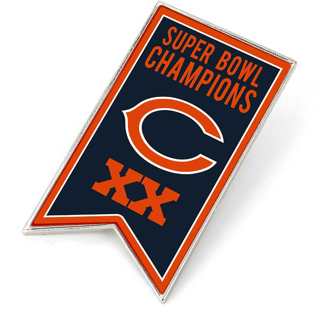 Pin de la bandera del campeonato de los Chicago Bears (SP) -PN-1064-16