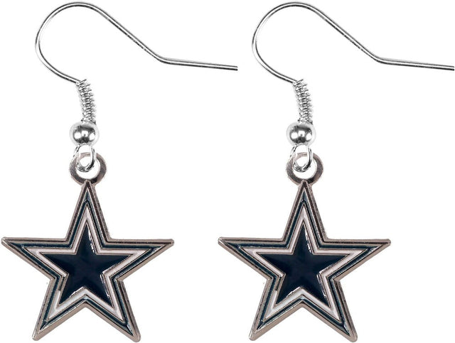 Pendientes colgantes con el logotipo de los Dallas Cowboys -ER-015-17