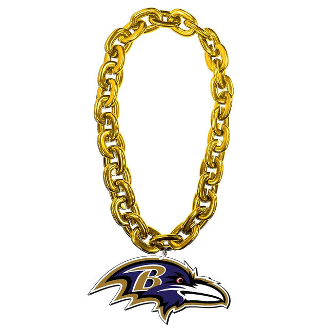 Cadena para ventilador con la cabeza de los Baltimore Ravens (ORO) -FF-590-31-HD-GD