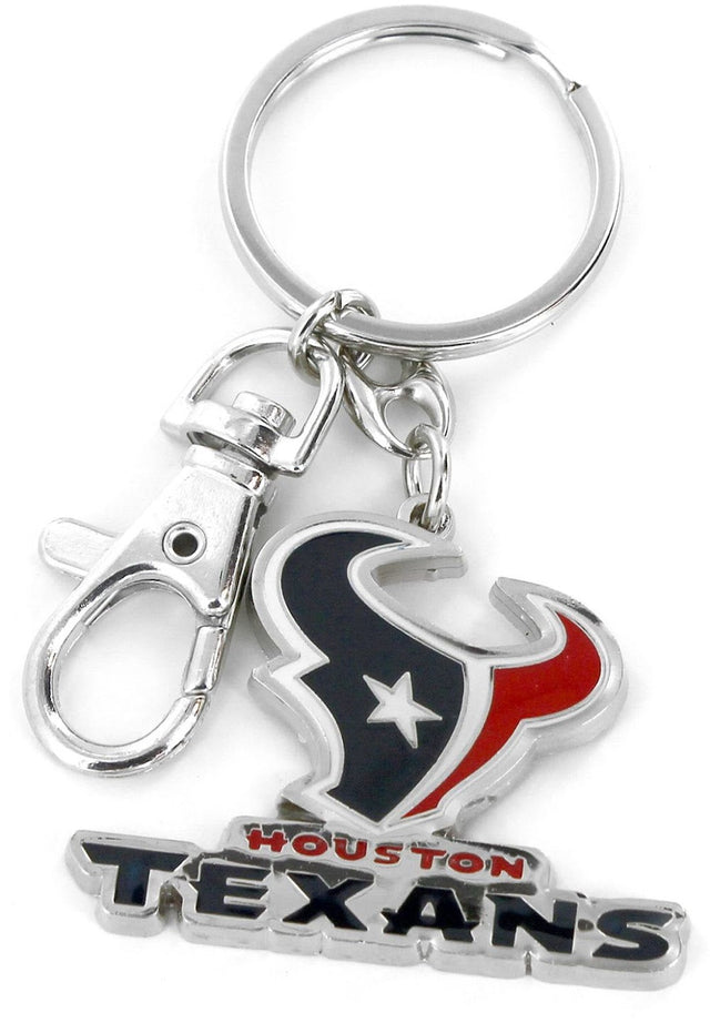 Llavero de peso pesado con el logotipo del equipo Houston Texans -KT-091-32