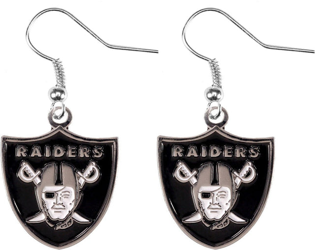 Pendientes colgantes con el logotipo de los Raiders de Las Vegas -ER-015-35