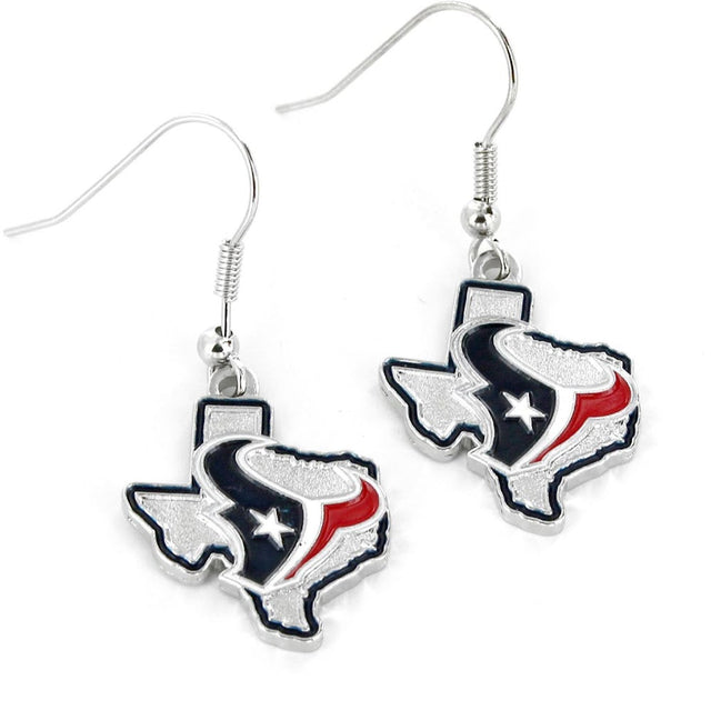 Pendientes con diseño del estado de Houston Texans -ER-469-32