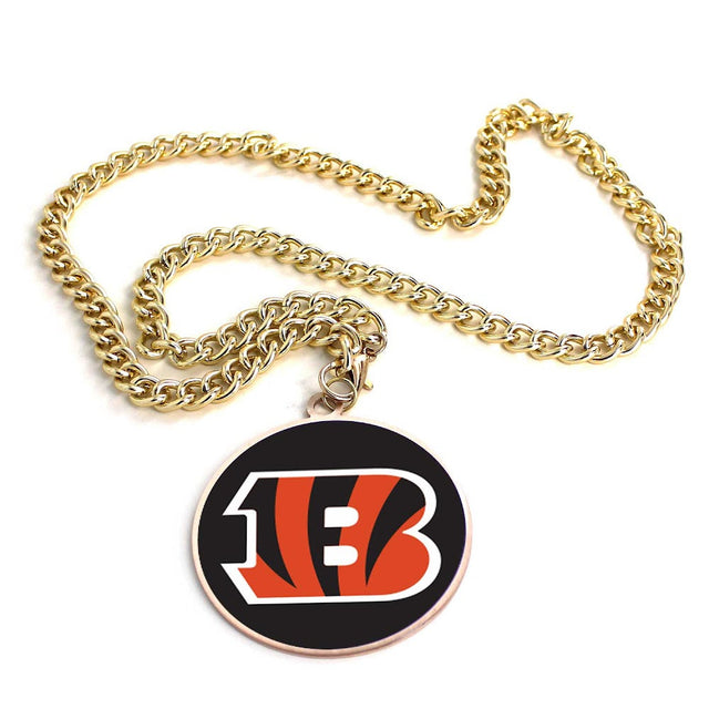 Collar con el emblema del equipo Cincinnati Bengals (ORO) -PD-632-02