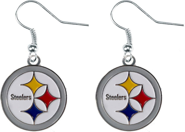 Pendientes colgantes con el logotipo de los Pittsburgh Steelers -ER-015-12