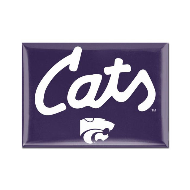 Imán de metal de los Kansas State Wildcats de 2,5" x 3,5"