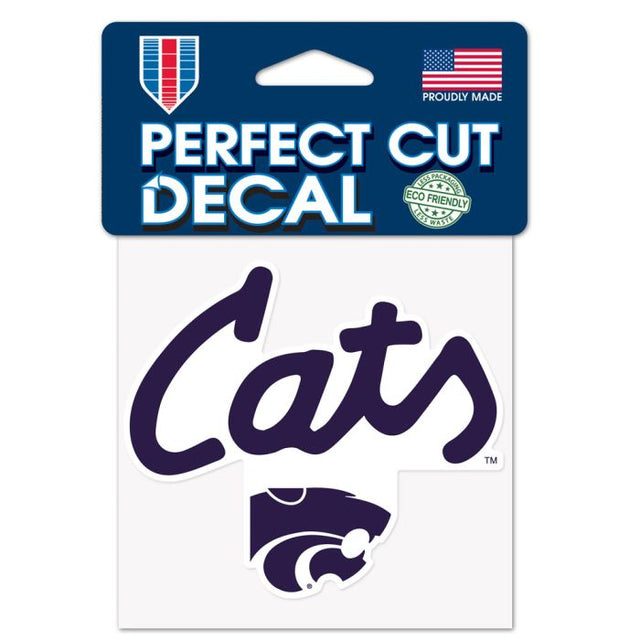 Kansas State Wildcats Perfect Cut Color Decal 4" x 4"