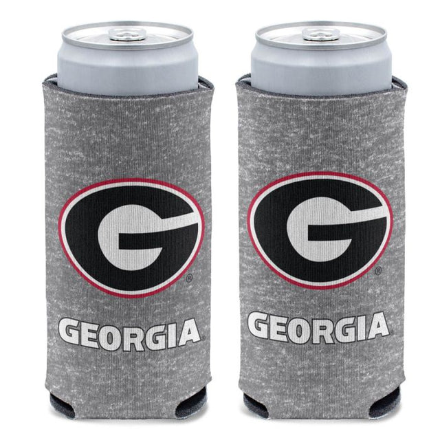 Enfriador de latas delgado de 12 oz con diseño jaspeado de Georgia Bulldogs