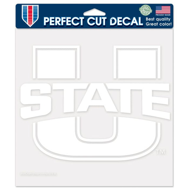 Calcomanías de corte perfecto de Utah State Aggies de 8" x 8"