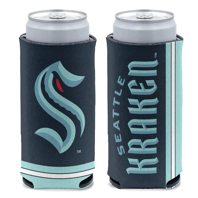 Enfriador de latas Seattle Kraken con diseño de lata delgada