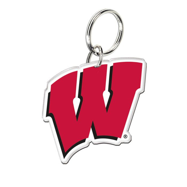 Llavero acrílico premium de Wisconsin Badgers