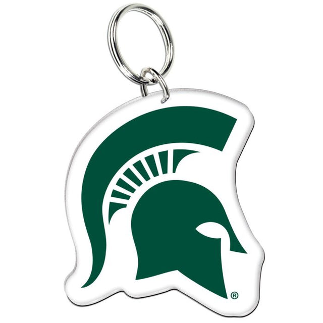 Llavero acrílico premium de los Spartans de Michigan State