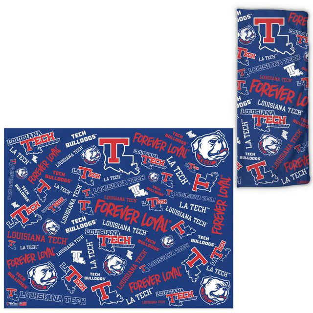 Louisiana Tech Bulldogs Scatter Print Fan Wraps