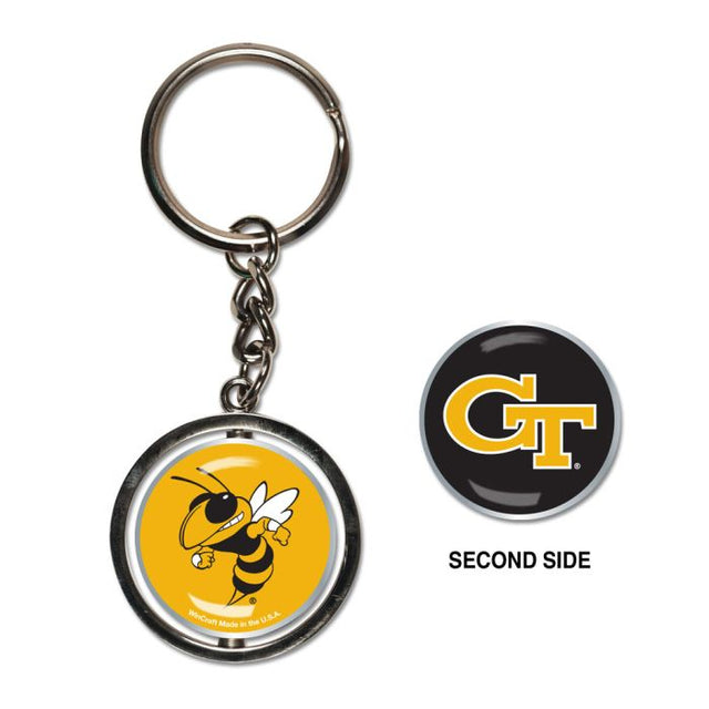 Georgia Tech Yellow Jackets Spinner Key Ring