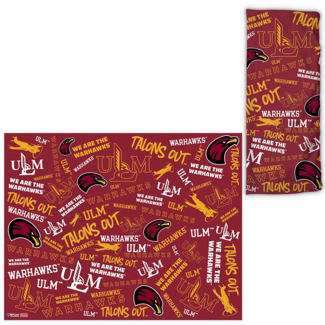 Louisiana - Monroe War Hawks Scatter Print Fan Wraps