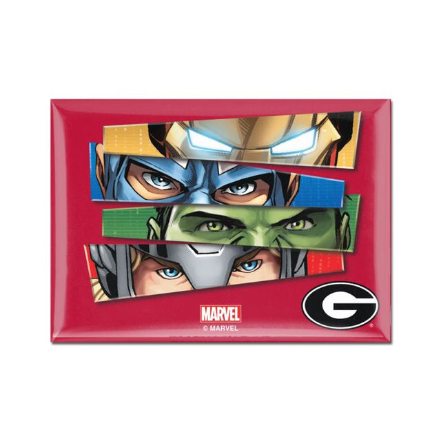 Georgia Bulldogs / Marvel (C) 2021 Marvel Metal Magnet 2.5" x 3.5"