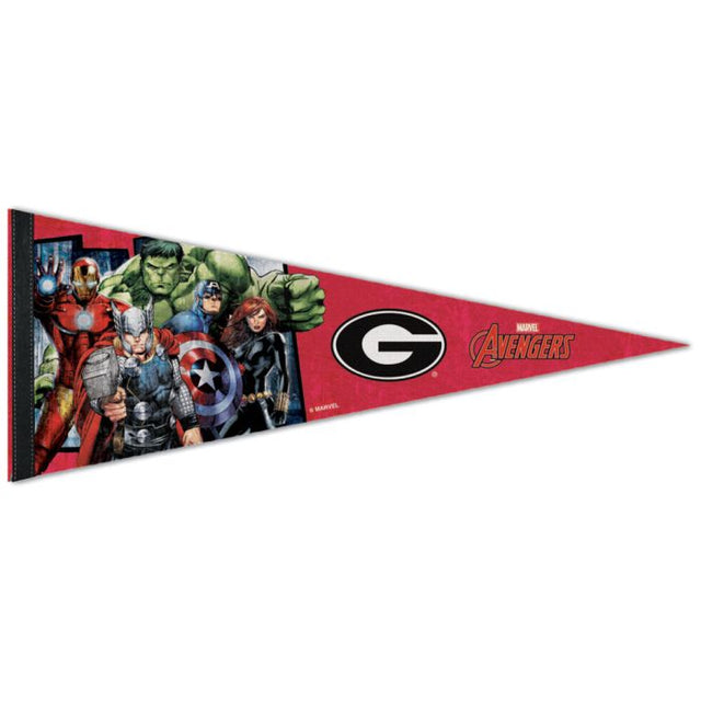 Georgia Bulldogs / Marvel (C) 2021 Marvel Premium Pennant 12" x 30"