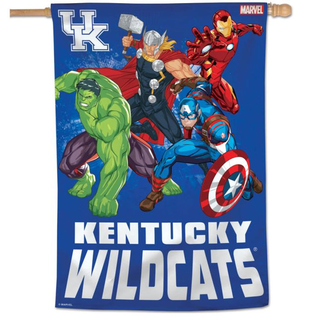 Kentucky Wildcats / Marvel (c) 2021 MARVEL Vertical Flag 28" x 40"