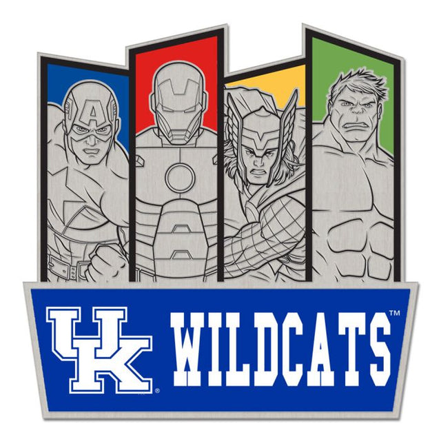 Kentucky Wildcats / Marvel (c) 2021 MARVEL Collector Pin Jewelry Card