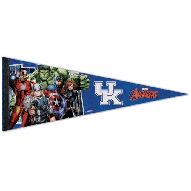 Kentucky Wildcats / Marvel (c) Banderín premium MARVEL 2021 de 12" x 30"