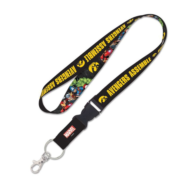 Iowa Hawkeyes / Marvel (c) 2021 MARVEL Lanyard w/detachable buckle 1"