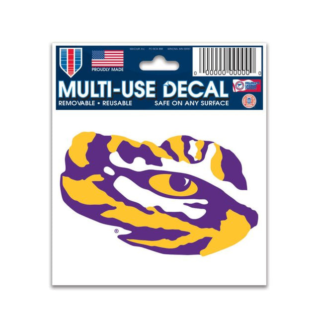 Calcomanía multiusos de LSU Tigers de 3" x 4"