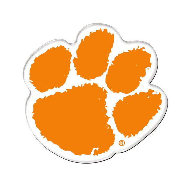 Imán acrílico premium de Clemson Tigers en tarjeta