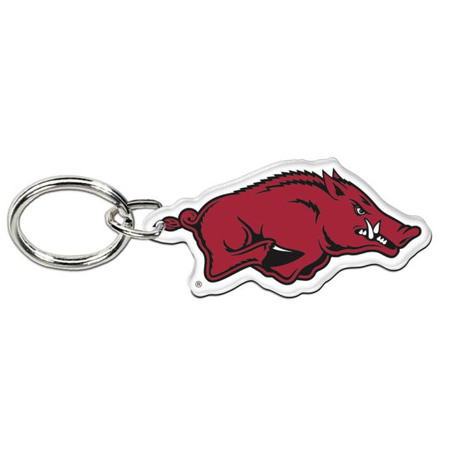 Llavero acrílico premium de Arkansas Razorbacks