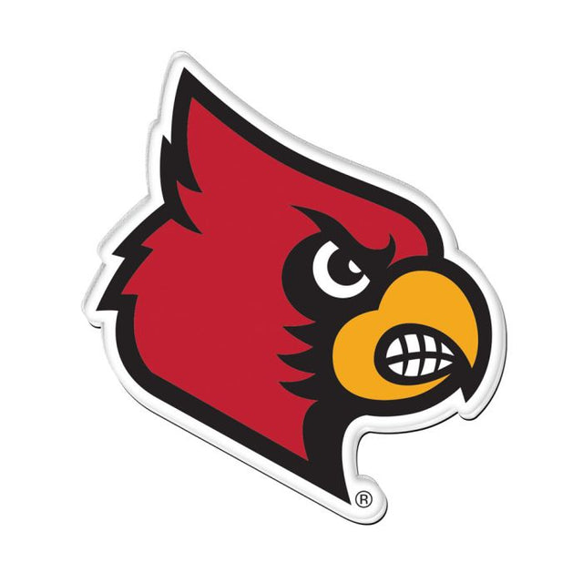 Imán acrílico premium de los Louisville Cardinals en tarjeta