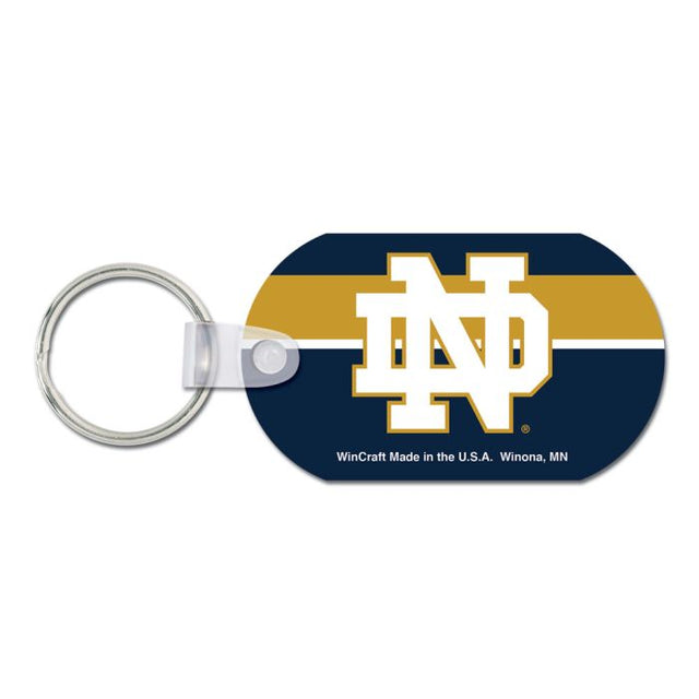 Llavero de metal de Notre Dame Fighting Irish (aluminio)