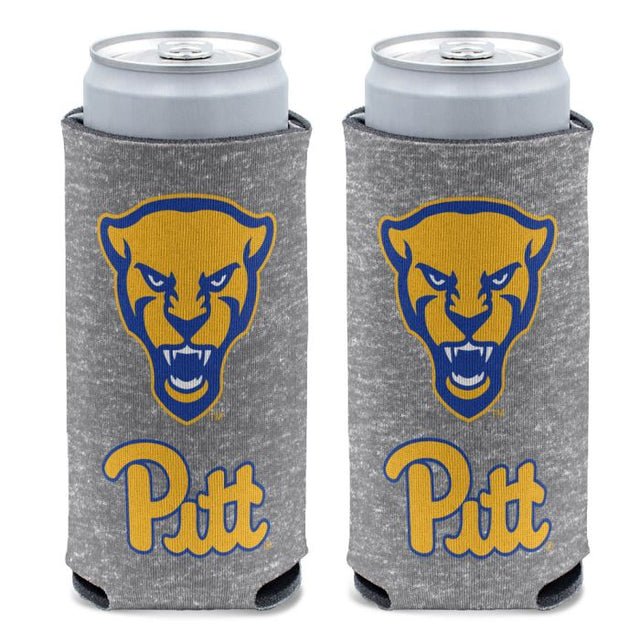 Enfriador de latas delgado de 12 oz con diseño jaspeado de los Pittsburgh Panthers