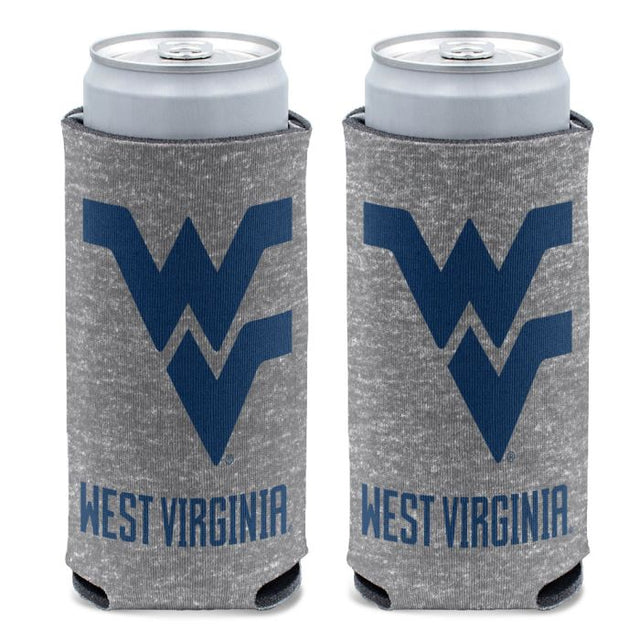 West Virginia Mountaineers HEATHERED 12 oz Slim Can Cooler