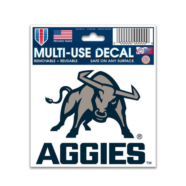 Calcomanía multiusos de Utah State Aggies de 3" x 4"