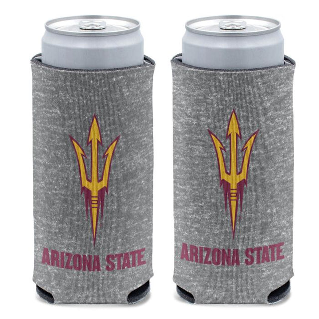 Enfriador de latas delgado de 12 oz con diseño jaspeado de los Arizona State Sun Devils