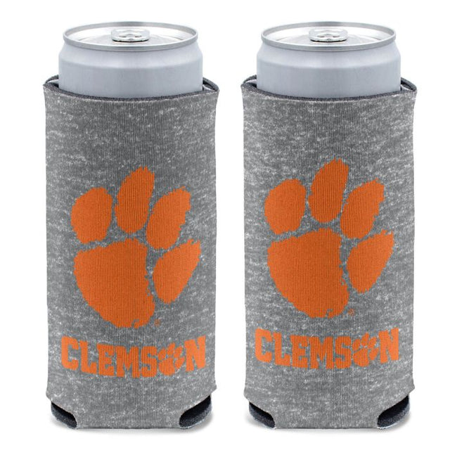 Enfriador de latas delgado de 12 oz de Clemson Tigers