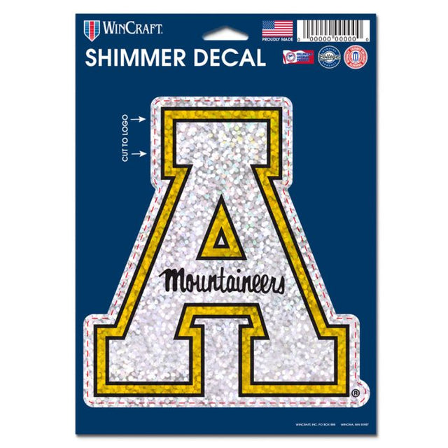 Calcomanías brillantes de Appalachian State Mountaineers de 5" x 7"