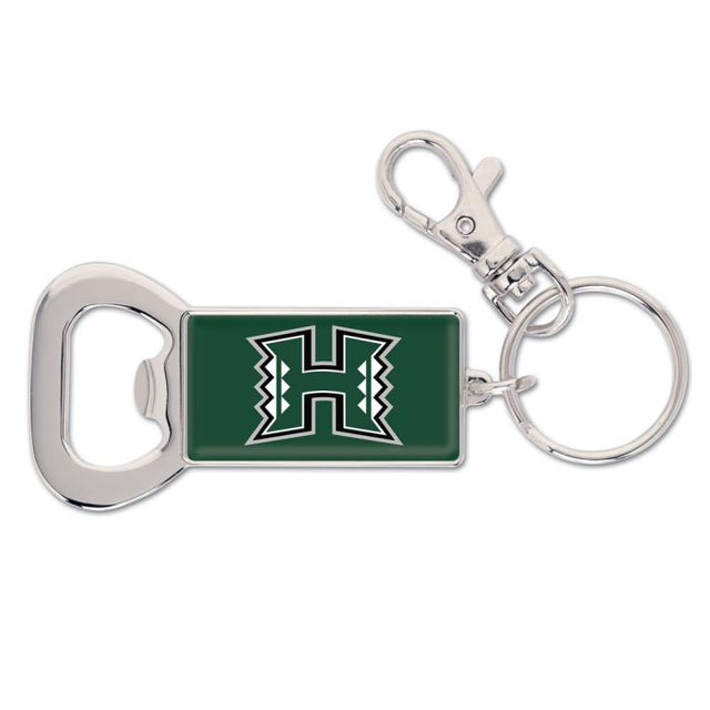 Hawaii Warriors Bottle Opener Key Ring Rectangle