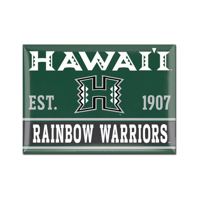 Hawaii Warriors Metal Magnet 2.5" x 3.5"