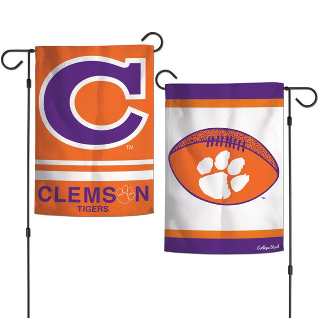 Banderas de jardín de Clemson Tigers/College Vault de 2 lados, 12,5" x 18"