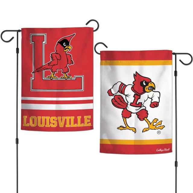 Banderas de jardín de los Louisville Cardinals/College Vault, de 2 lados, 12,5" x 18"