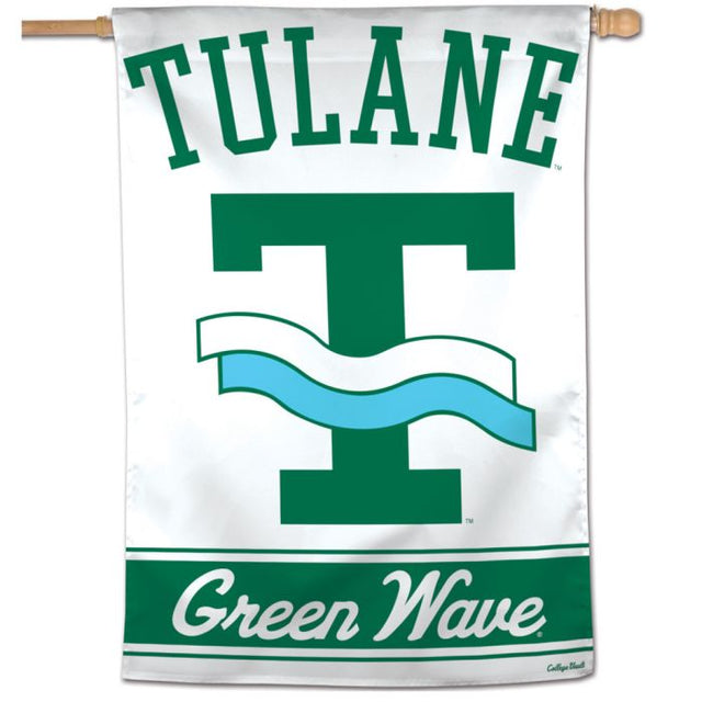 Tulane Green Wave /College Vault Vertical Flag 28" x 40"