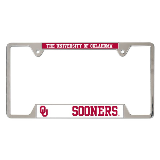 Oklahoma Sooners Metal License Plate Frame