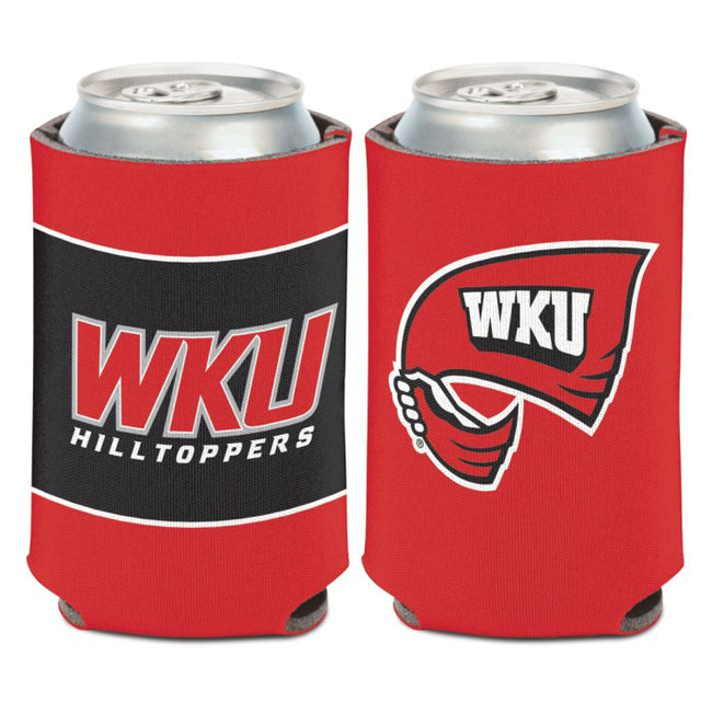 Enfriador de latas de dos colores Western Kentucky Hilltoppers de 12 oz.