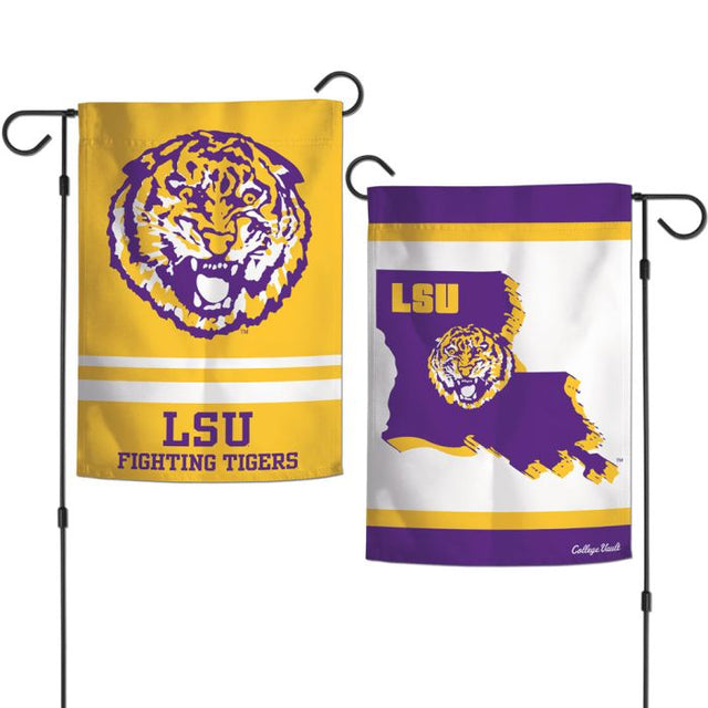 Banderas de jardín de LSU Tigers/College Vault de 2 lados, 12,5" x 18"