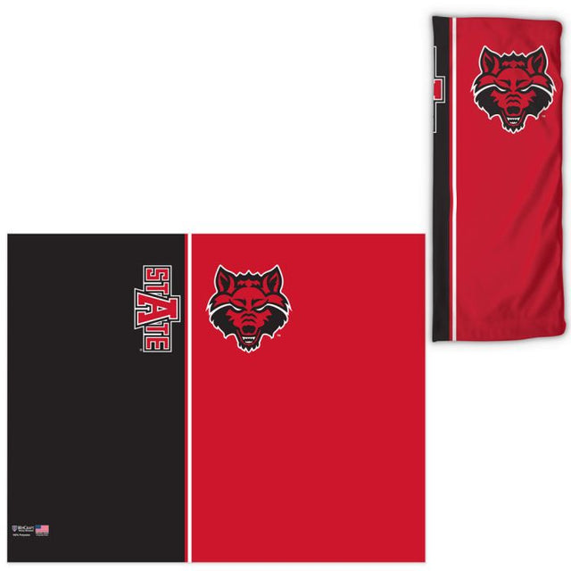 Envolturas para fanáticos de Arkansas State Red Wolves con división vertical