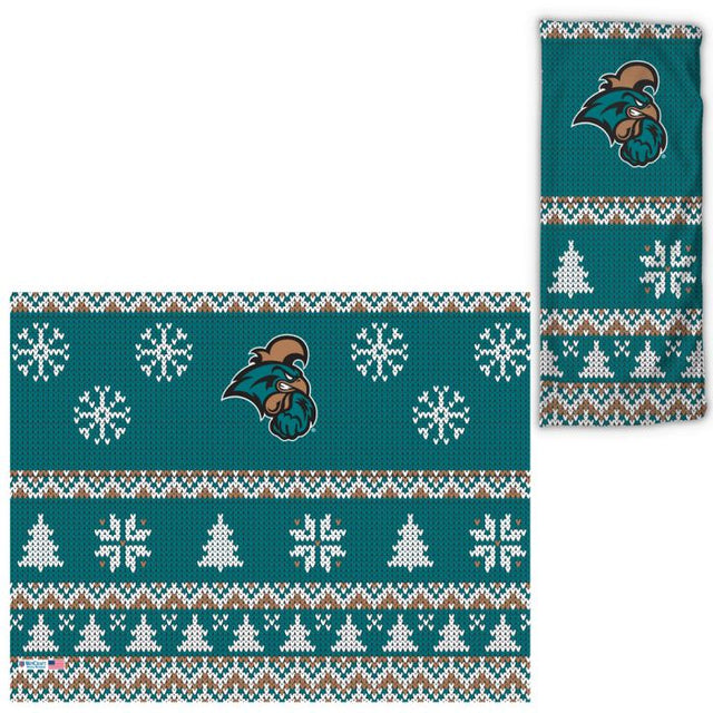 Coastal Carolina Chanticleers / Ugly Sweater Ugly Sweater Fan Wraps