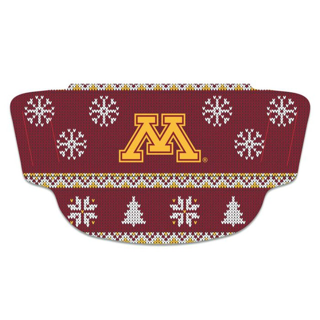 Minnesota Golden Gophers / Ugly Sweater Ugly Sweater Máscara de fanático Cubrebocas