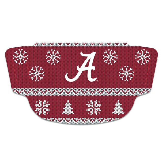 Alabama Crimson Tide / Ugly Sweater Ugly Sweater Máscara de fanático Cubre cara