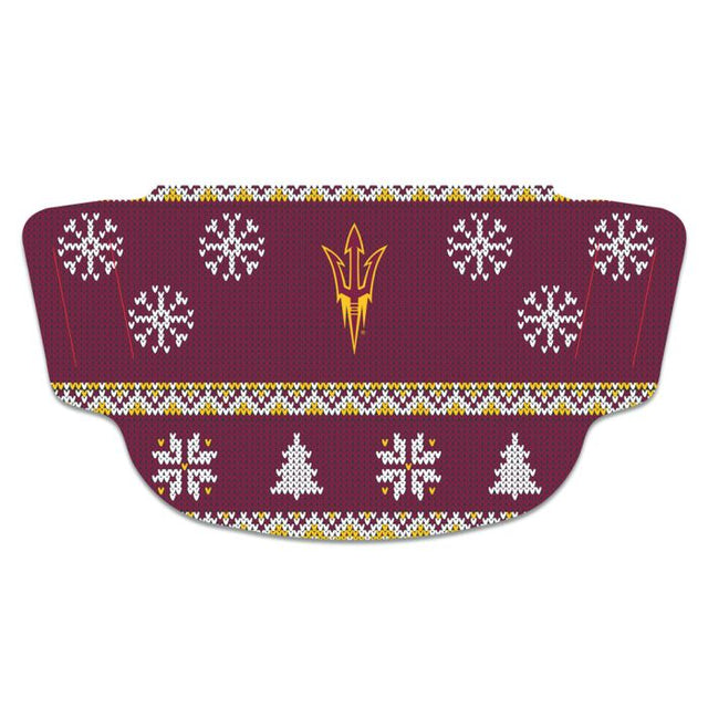 Arizona State Sun Devils / Ugly Sweater Ugly Sweater Máscara de fanático Cubre cara