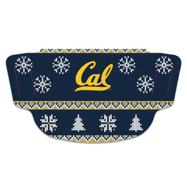 California Golden Bears / Ugly Sweater Ugly Sweater Máscara de fanático Cubrebocas