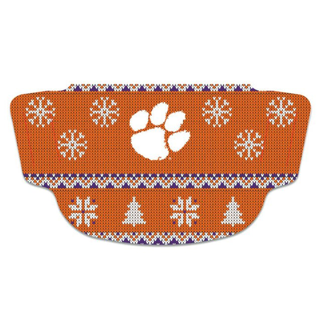 Clemson Tigers / Suéter feo Suéter feo Máscara de fanático Cubre cara